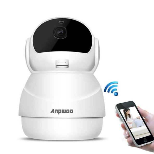 Caméra de surveillance connectée Wewoo Caméra IP IP HD WiFi 1080p GM8135 + SC2145, détection de mouvement de soutien & vision nocturne infrarouge & carte TF 128 Go max. Blanc