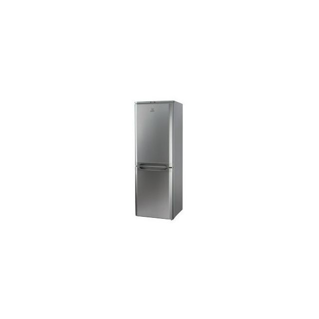 Indesit - Réfrigérateur congélateur bas - NCAA 55 NX - 217L (150+67) - Froid statique - A+ - L 55cm x H 157cm - Inox - Indesit