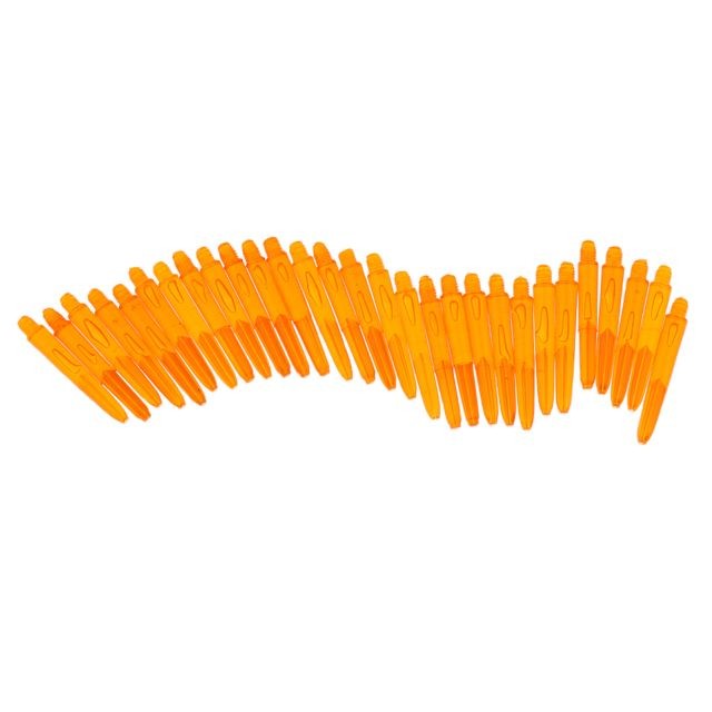 marque generique 30Pcs 35mm 2BA Fil Plastique Fléchette Tiges Arbres Pointe Souple Fléchettes Orange