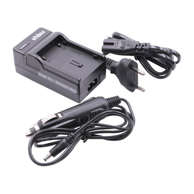 Batterie Photo & Video Vhbw vhbw chargeur de batterie , câble d'alimentation, prise auto 12V compatible avec JVC DVL160, DVL167, DVL200, DVL205, DVL300 batterie pour caméra