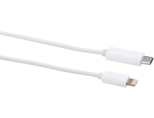 Cabling - CABLING   1 m Lightning/USB-USB C-Cable (Lightning/USB-C C USB Lightning mâle/mâle droit droit,) Blanc - Câble Lightning