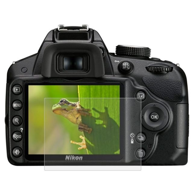 Protection écran tablette Wewoo Film protecteur écran pour Nikon D3200 / D3300 Caméra 2.5D Curved Edge 9H Surface Dureté d'écran en Verre Trempé