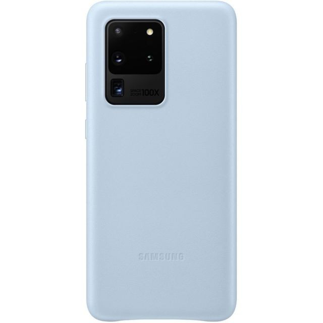 Samsung - Coque en cuir pour Galaxy S20 ULTRA 5G Bleu - Accessoires Samsung Accessoire Smartphone