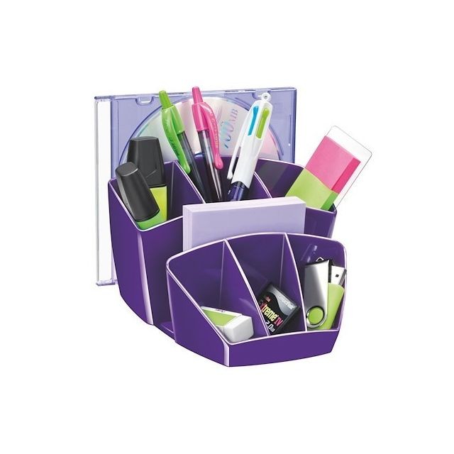 Accessoires Bureau Cep Multipots à crayons plastique Cep Gloss violet