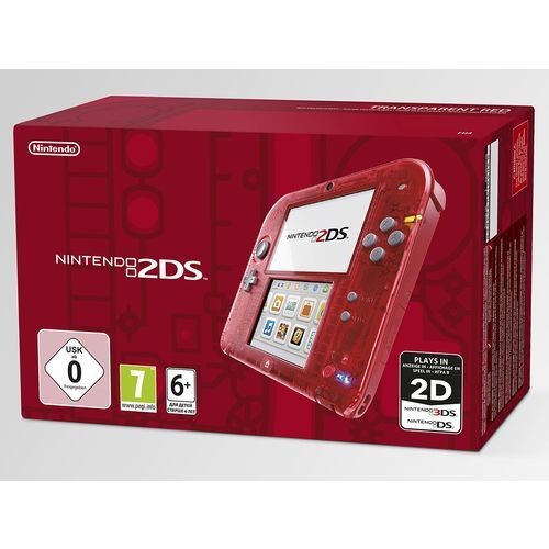 DS Nintendo Nintendo 2ds rouge transparent