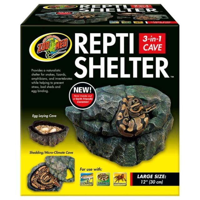 Accessoires de terrarium Zoomed Grotte Repti Shelter pour Reptiles - Zoomed - L