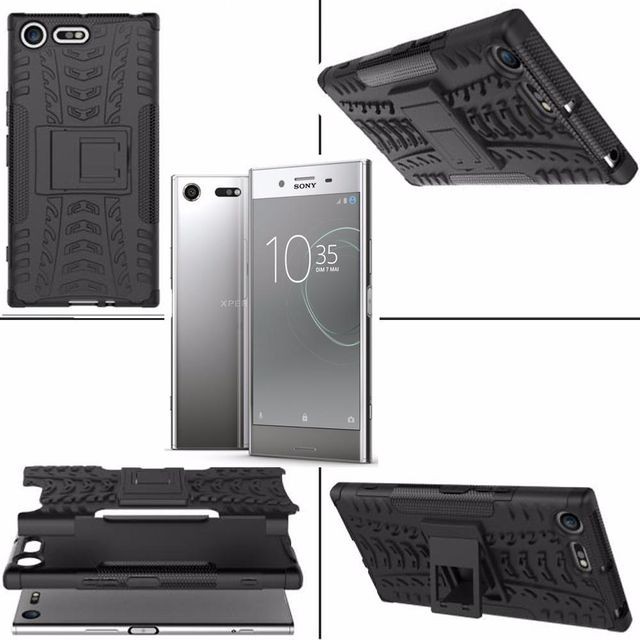 Autres accessoires smartphone Inexstart Coque Protection Noir Rigide Renforcé Anti-Choc pour Sony Xperia XZ Premium
