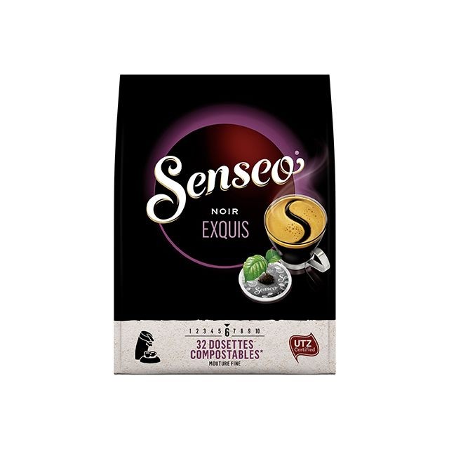 Senseo Café Noir Exquis Maison du café SENSEO - Paquet 32 dosettes