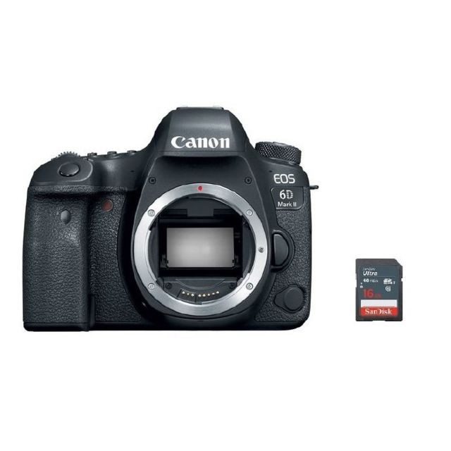Canon - CANON EOS 6D II Body + 16GB SD card - CANON EOS 70D Reflex Numérique
