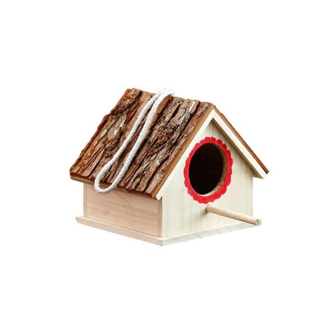 marque generique - nid en bois, la mode maison d'oiseau, peut accrocher la maison d'oiseau, la maison de la maison d'oiseau marque generique  - Nichoir pour oiseaux du ciel