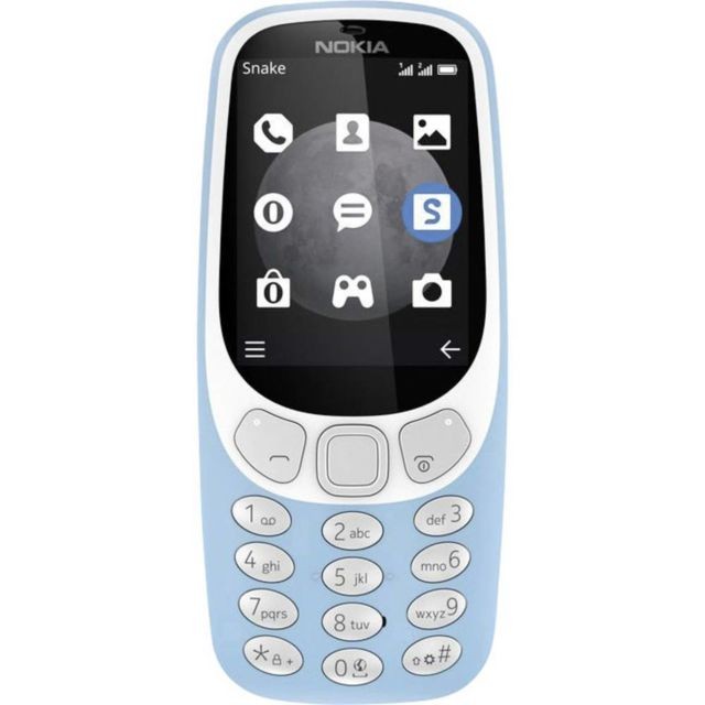 Nokia - Téléphone portable double SIM 2.4 pouces Nokia 3310 3G azur - Téléphone Portable