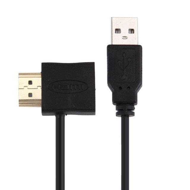 Wewoo Câble HDMI Femelle + HDMI Mâle vers USB 2.0 d'Adaptateur Mâle, Longueur: 50cm