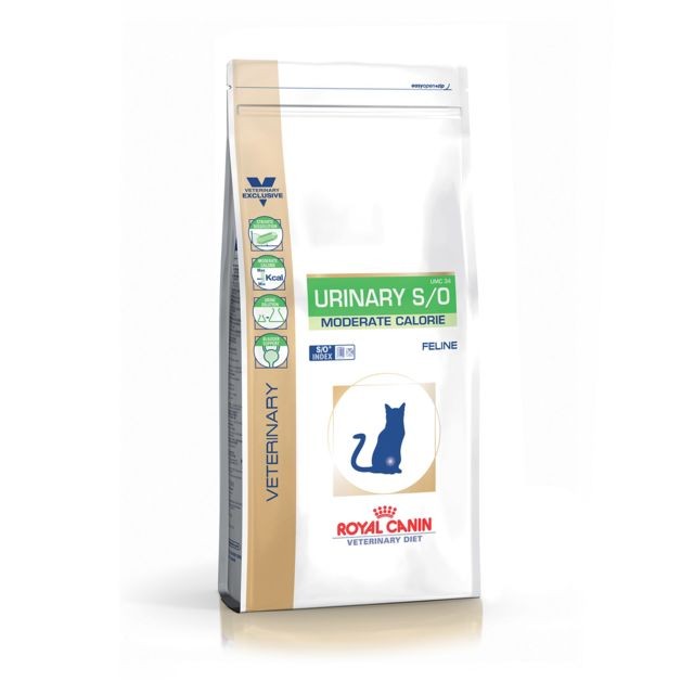Royal Canin - Royal Canin Veterinary Diet Urinary S/O Moderate Calorie UMC34 Royal Canin  - Croquettes pour chat