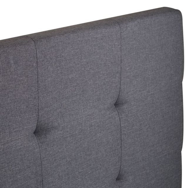 Têtes de lit Tête de lit capitonnée en tissu 160x58 cm grise anthracite