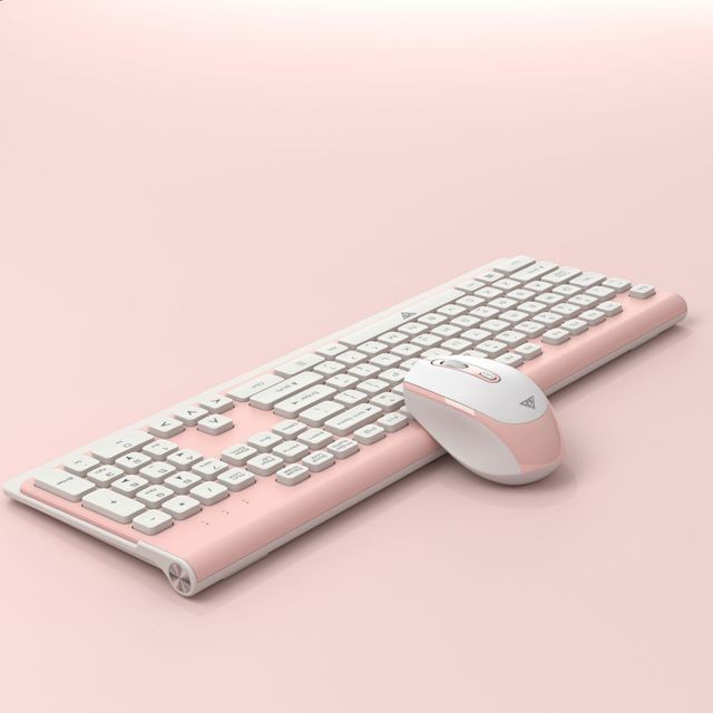 Generic - Ensemble clavier et souris sans fil 2.4G pour bureau à domicile sans fil ultra-mince - Rose Generic - Souris