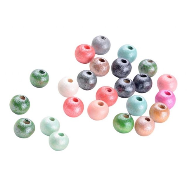 Perles multicolore Perle fabrication bijoux collier Bois