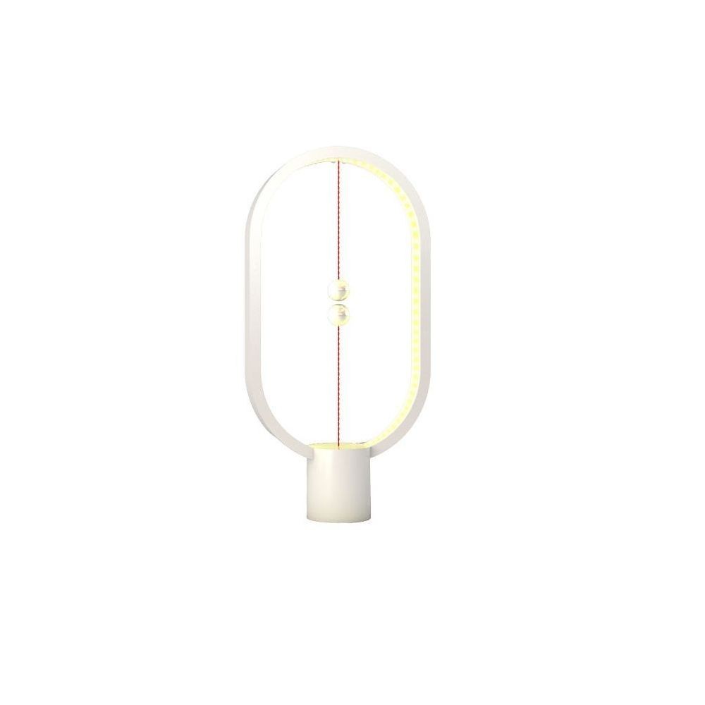 Allocacoc Lampe LED Heng en plastique blanc avec interrupteur magnétique - Allocacoc