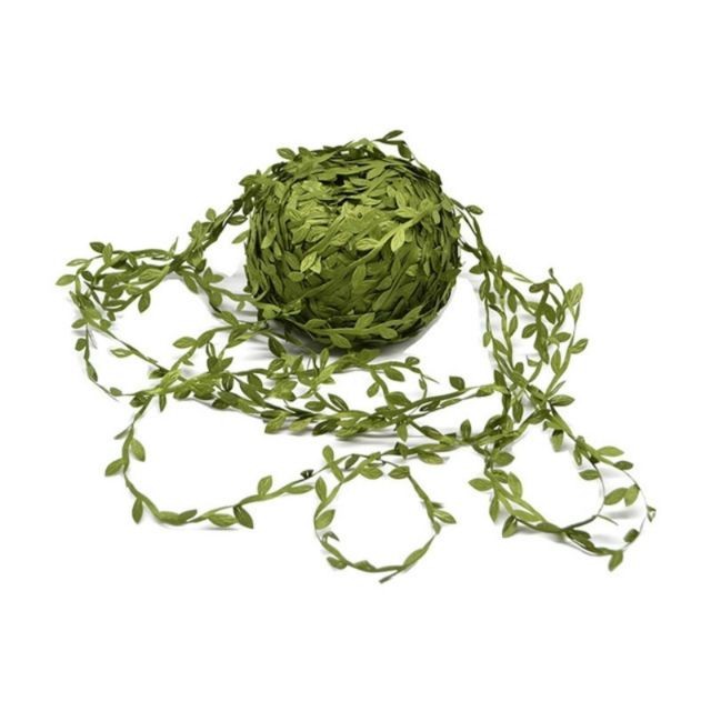 Wewoo - Fleurs Artificielles Tissu feuille guirlande décoration accessoires verte canne simulation bricolage matériel guirlandetaille 100 mètres Wewoo - Plantes et fleurs artificielles