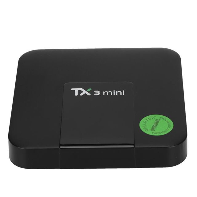 Passerelle Multimédia TX3 Mini Décodage vidéo IPTV HDTV Set TV Box H.265 pour Android 7.1 EU Plug 110-240V (1 + 8G)