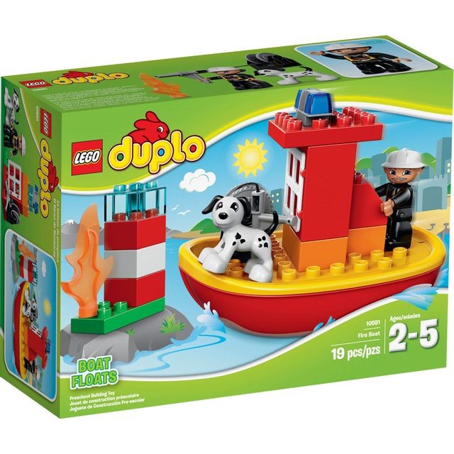 Briques Lego Lego DUPLO - Le bateau des pompiers - 10591