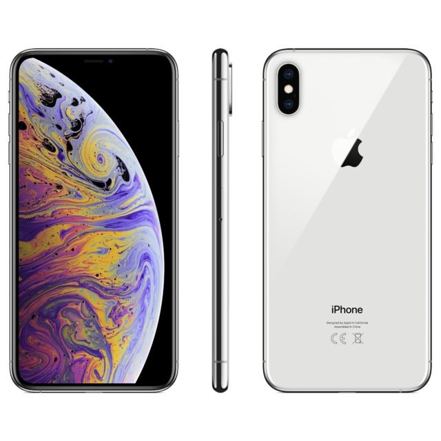 Apple -iPhone XS Max - 64 Go - Argent Apple  - Occasions iPhone Xs