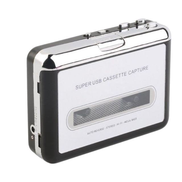 marque generique 2x USB Cassette Vers MP3 Convertisseur Portable
