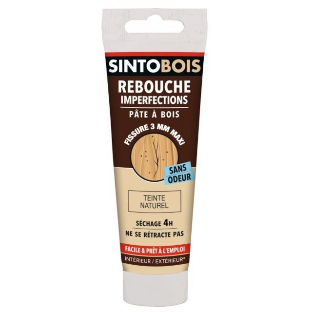Sinto - Pâte à Bois Nature 80gr - SINTOBOIS - Produit préparation avant pose