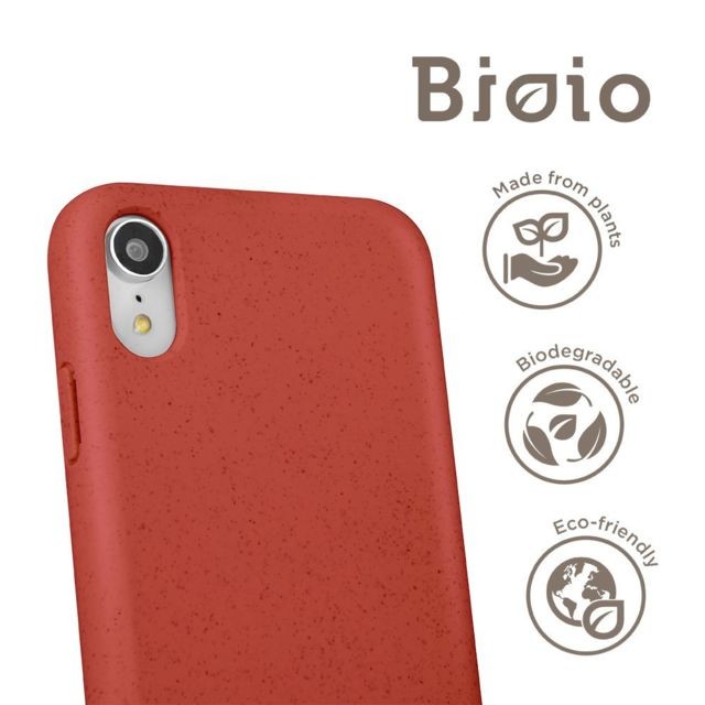 Evetane - Coque organique biodégradable Rouge pour iPhone Xr - Accessoire Smartphone Apple iphone xr