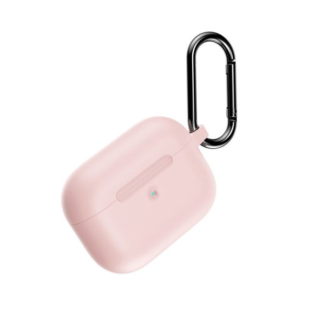 marque generique - Coque en silicone liquide simple et élégant avec boucle rose pour votre Apple AirPods Pro marque generique  - Accessoire Smartphone Apple