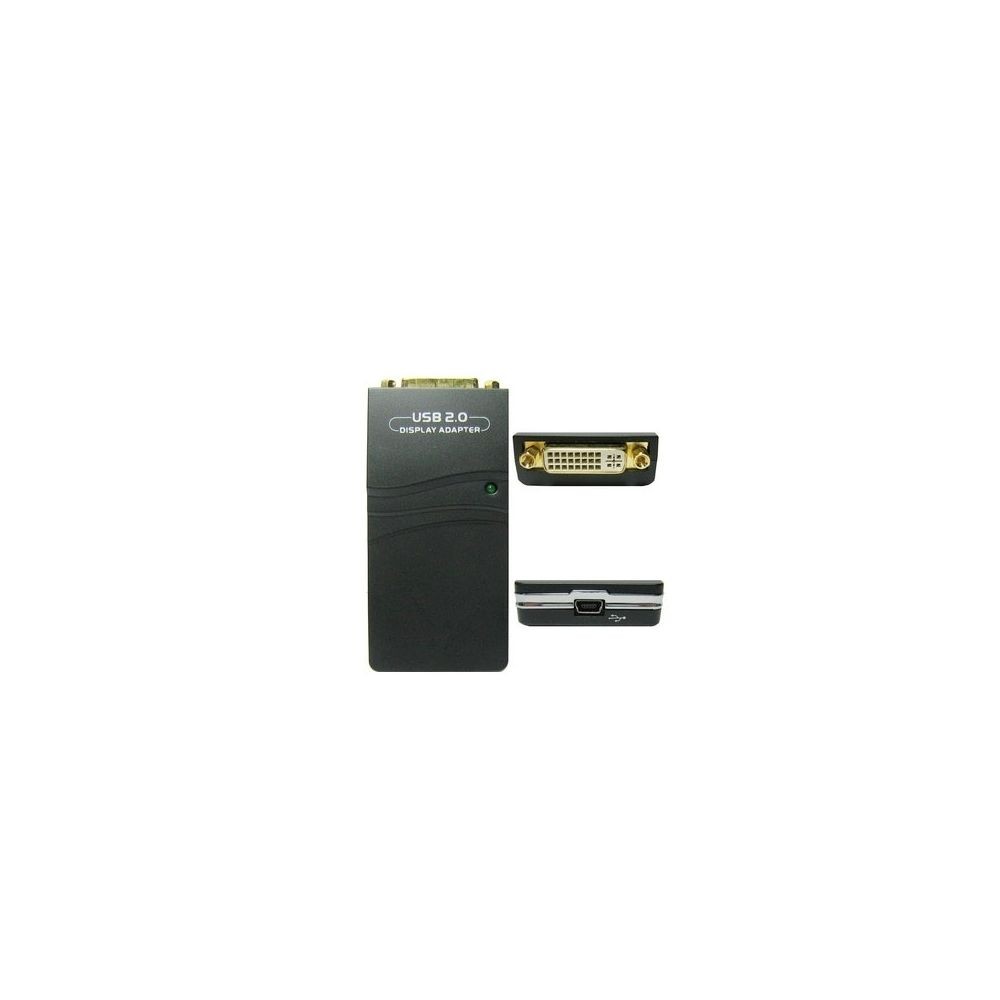 Wewoo Adaptateur noir USB 2.0 vers VGA, DVI, HDMI, Résolution: 1920 * 1080