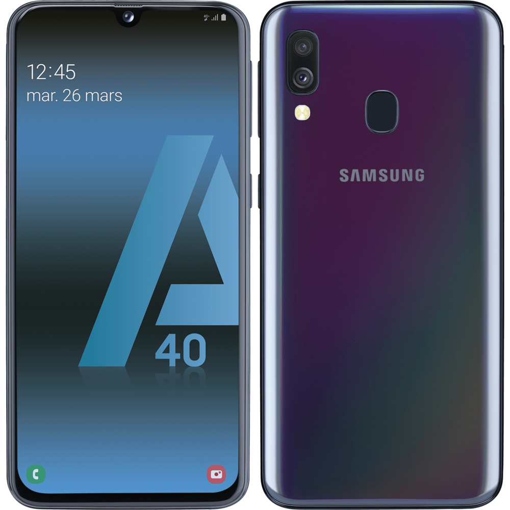 Smartphone Android Samsung Galaxy A40 - 64 Go - Noir