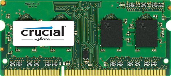 RAM PC Crucial 4 Go DDR3L 1600 MHz (PC3L-12800) CL11 SODIMM 204pin 1.35V/1.5V