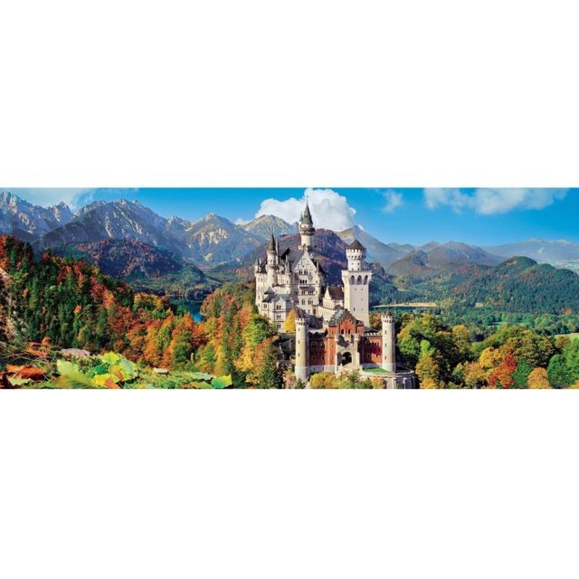 Animaux Clementoni Puzzle 1000 pièces panoramique : Neuschwanstein