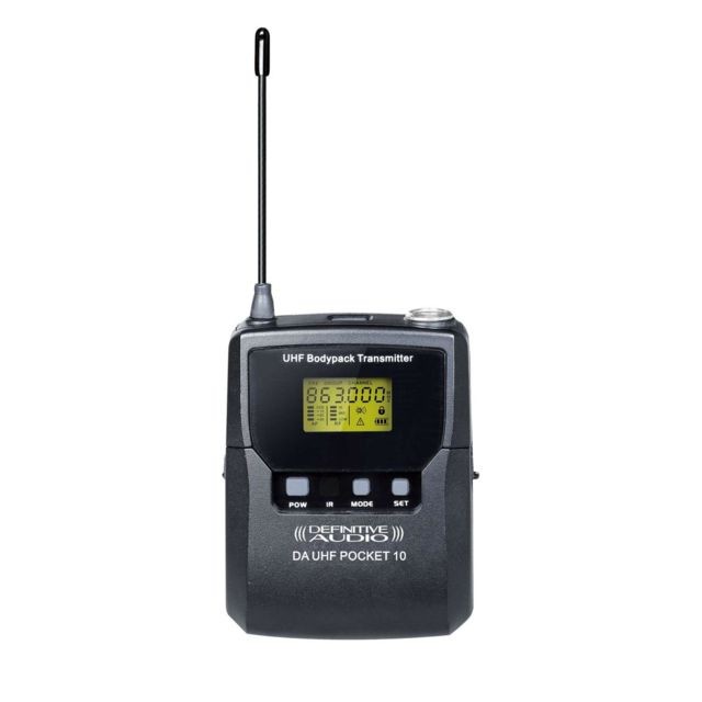 Definitive Audio - DEFINITIVE AUDIO - DA UHF POCKET 10 - Body pocket pour série DA UHF - Micros sans fil