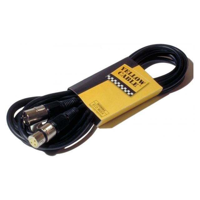 Effets et périphériques Yellow Cable Câble XLR - XLR 1 m - Yellow câble M01X