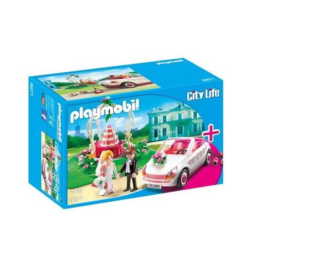 Playmobil - Starter Set Couple de mariés avec voiture - 6871 - Jeux de construction