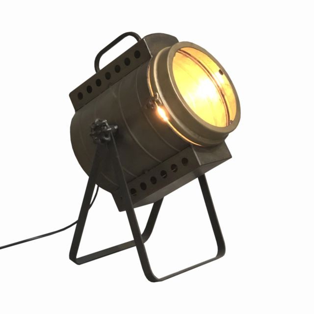 L'Originale Deco - Lampe Lampadaire Industriel Projecteur à Poser Métal 43 cm - Lampes à poser