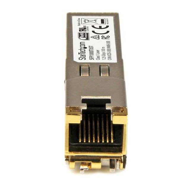 Modem / Routeur / Points d'accès StarTech.com Module de transceiver SFP 1000Base-TX Gigabit RJ45 en cuivre - Conforme aux normes MSA - 100 m