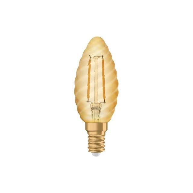 Ampoules LED Osram OSRAM Ampoule torsadée LED flamme E14 Vintage Edition 1906 - 2,5 W - Ambré