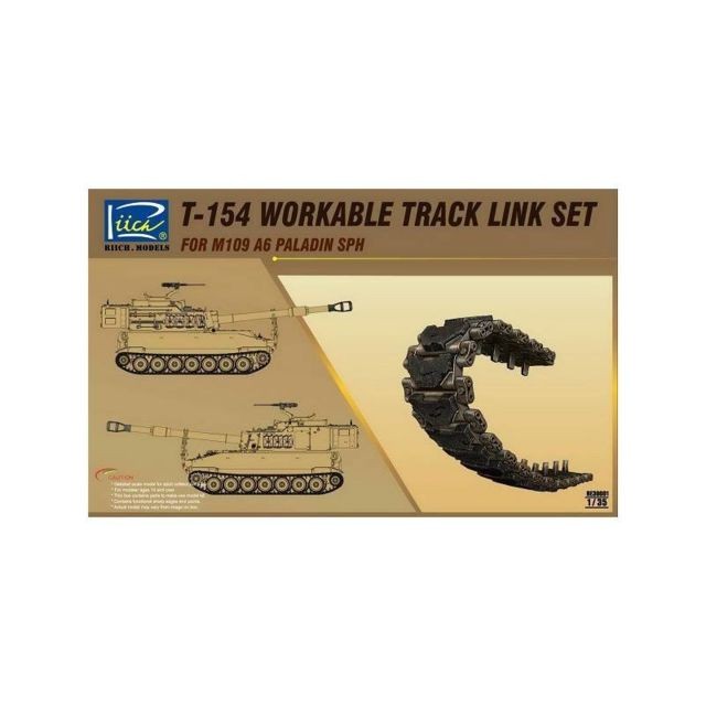 Riich Models - T-154 Workable Track Link Set For M109 A6 Paladin Sph - Accessoire Maquette Riich Models  - Jeux & Jouets