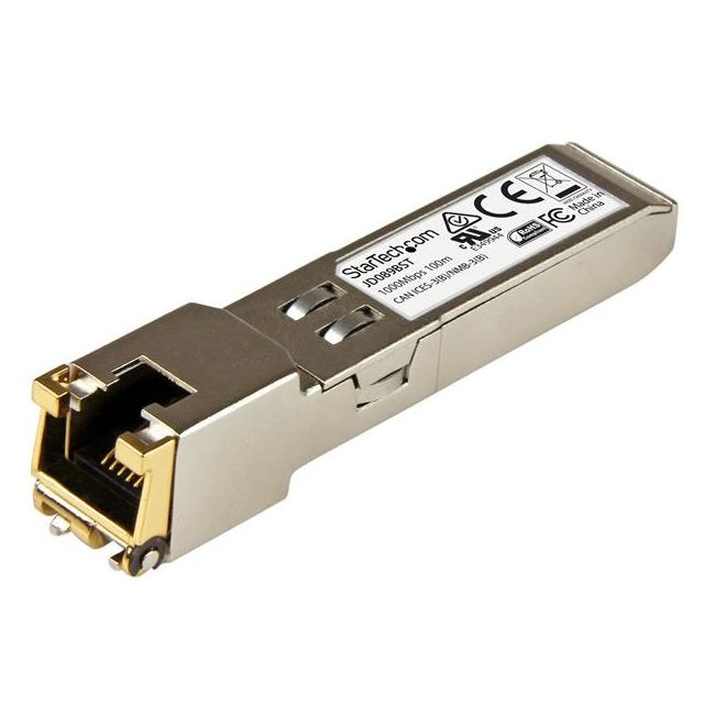 Startech - StarTech.com Module SFP GBIC compatible HP JD089B - Transceiver Mini GBIC 10/100/1000BASE-TX - Modem / Routeur / Points d'accès Startech