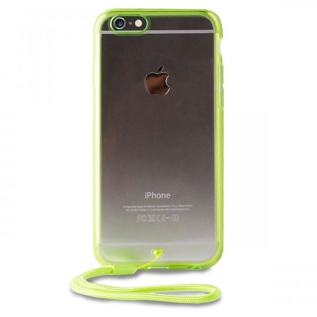 Puro - Coque Puro transparente contour vert pour iPhone 6s avec lanière poignet Puro  - Sacoche, Housse et Sac à dos pour ordinateur portable Vert