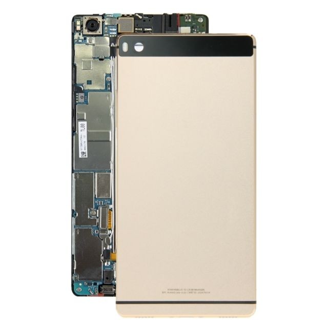 Autres accessoires smartphone Wewoo Coque arrière or pour Huawei P8 pièce détachée remplacement de la couverture arrière de la batterie