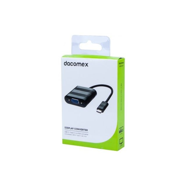 Dacomex - ABI DIFFUSION DACOMEX Convertisseur USB 3,1 Type-C vers VGA Dacomex - Bonnes affaires Câble et Connectique