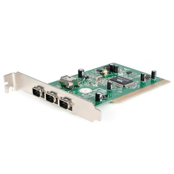 Carte Contrôleur USB Startech Carte Adaptateur PCI vers 4 Ports FireWire400