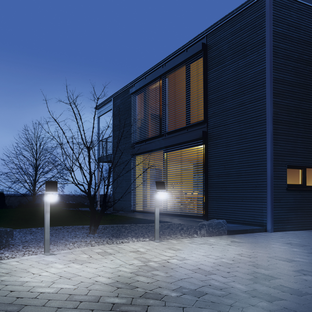 Steinel Steinel Lampe LED à capteur XSolar GL-S Argenté
