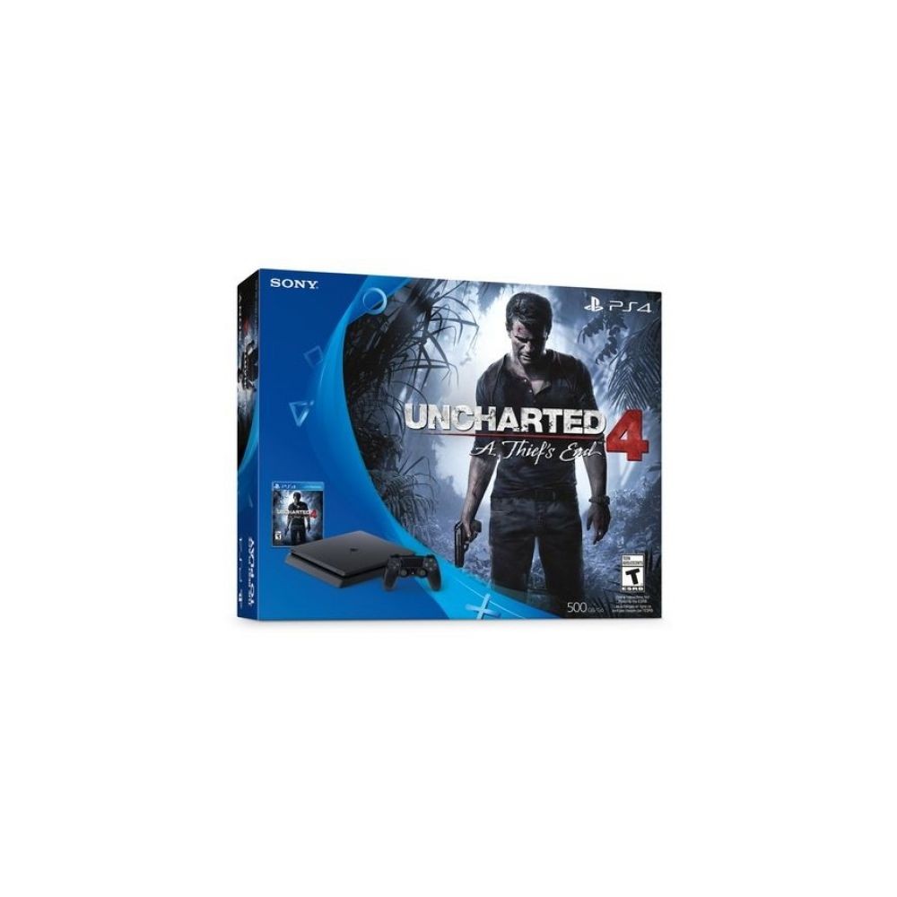Console retrogaming Sony Nouvelle PS4 1To D Black + Uncharted 4
