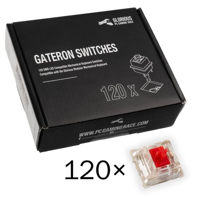 Glorious Pc Gaming Race -Pack de 120 switchs MX Gateron Red Glorious Pc Gaming Race  - Accessoires Clavier Ordinateur