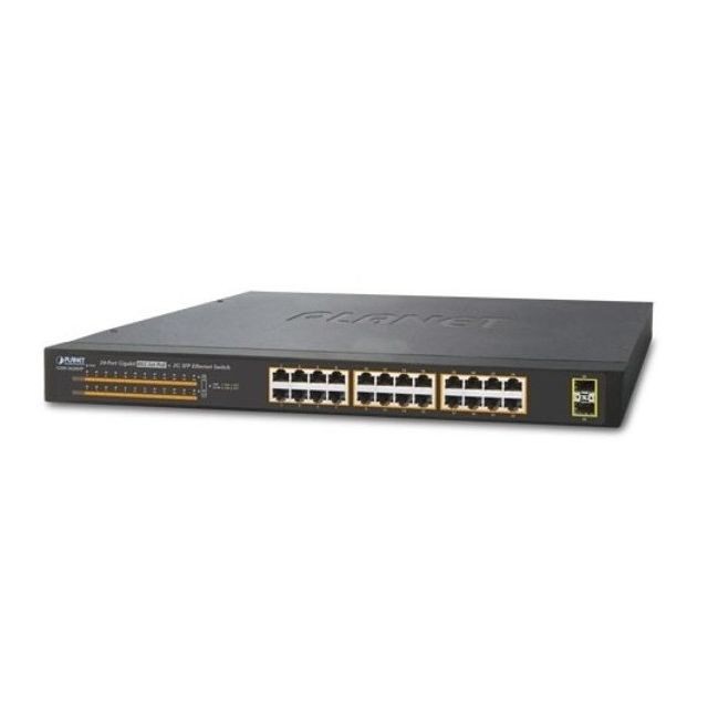 Planet Technology Corp - Planet GSW-2620HP SW 24P Gigabit PoE+ 220W + 2 SFP - Planet Technology Corp