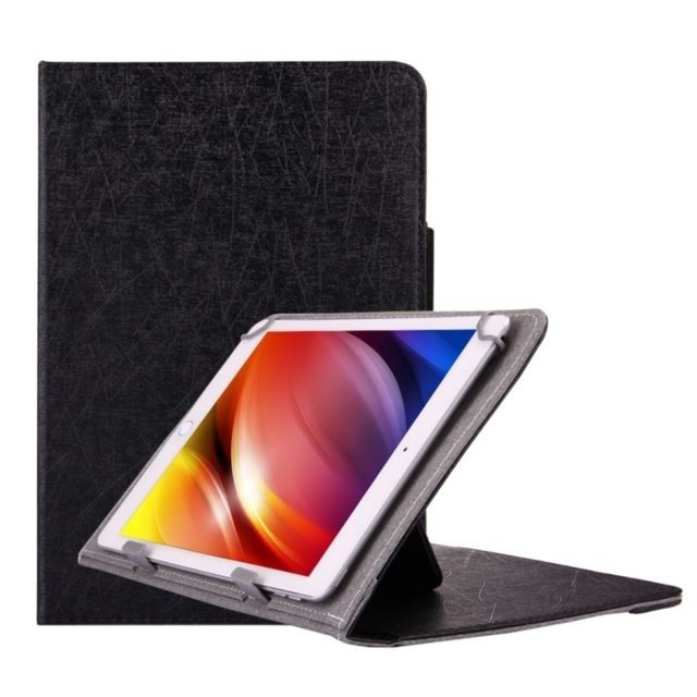 Wewoo - Housse Étui noir pour tablette PC 10 pouces en cuir flip horizontal texture universelle avec support Wewoo  - Housse, étui tablette